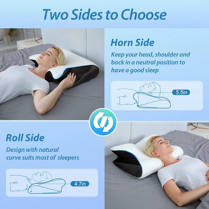 Ergonomic Cotton Snack Pillow with Comfortable Sleep Design, Soft and Lightweight, Ideal for Side, Back, and Stomach Sleepers