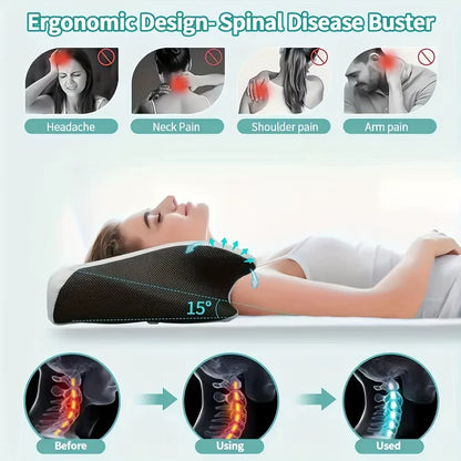 Ergonomic Cotton Snack Pillow with Comfortable Sleep Design, Soft and Lightweight, Ideal for Side, Back, and Stomach Sleepers