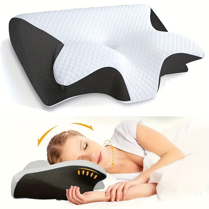 Ergonomic Cotton Snack Pillow with Comfortable Sleep Design, Soft and Lightweight, Ideal for Side, Back, and Stomach Sleepers