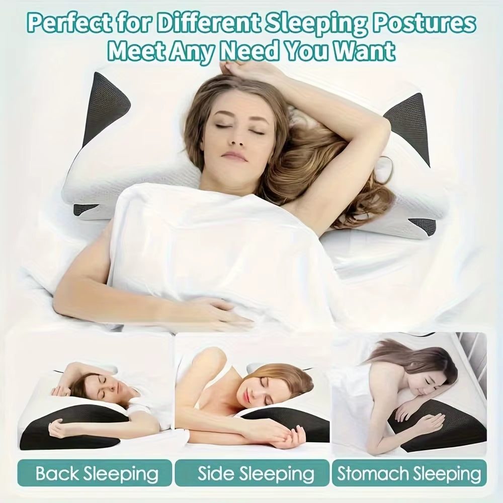 Ergonomic Cotton Snack Pillow with Comfortable Sleep Design, Soft and Lightweight, Ideal for Side, Back, and Stomach Sleepers